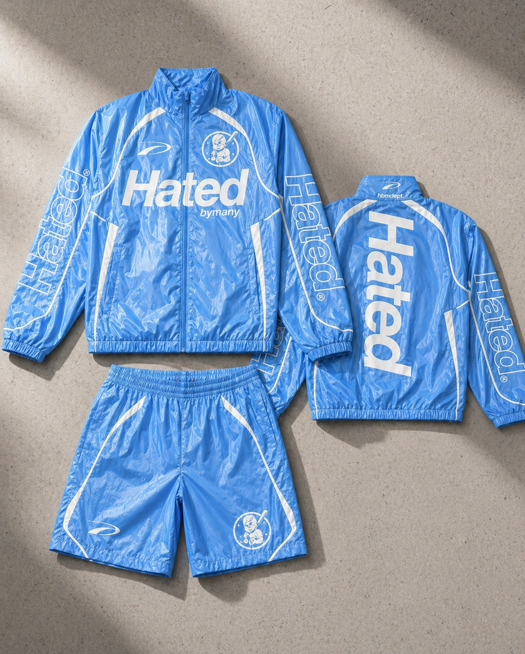 HBM “Hated” Windbreakers - Baby Blue