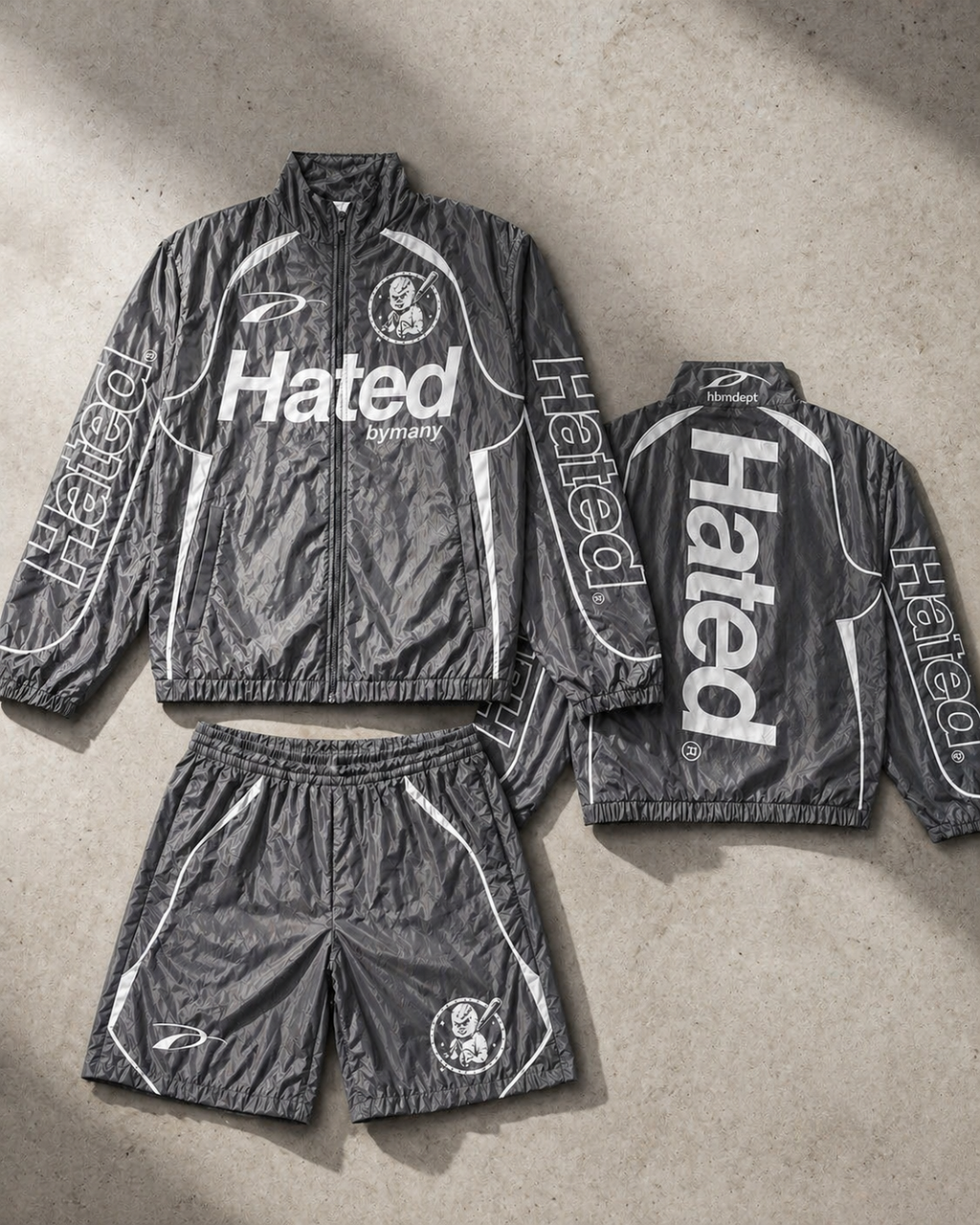 HBM “Hated” Windbreakers - Grey