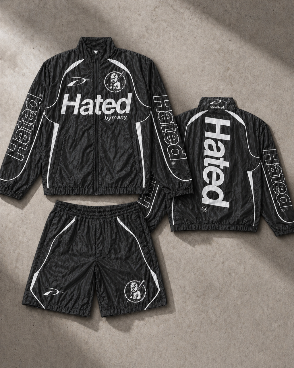 HBM “Hated” Windbreakers - Black