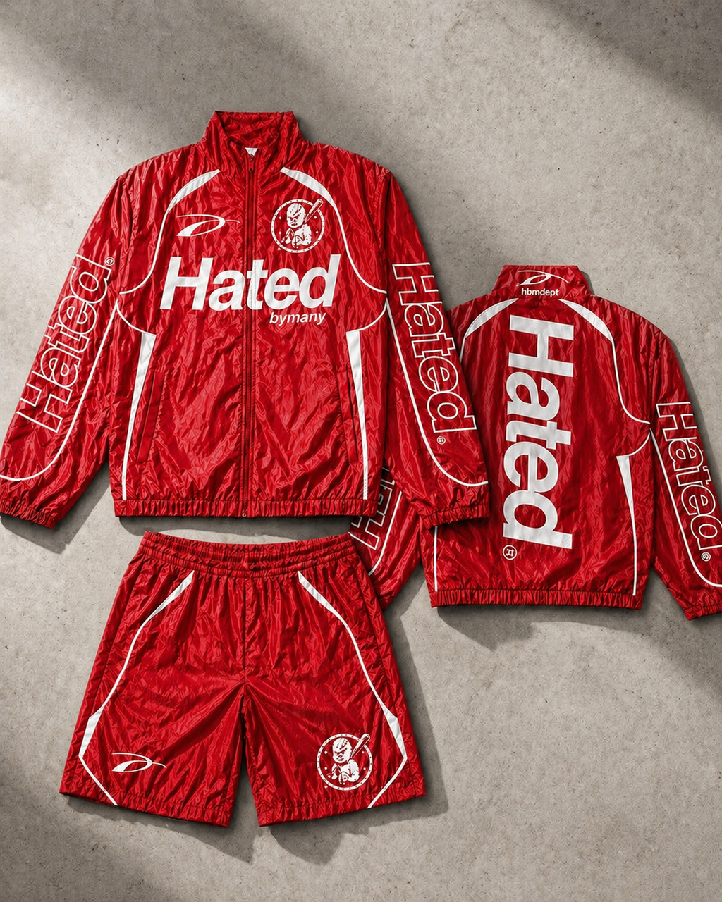HBM “Hated” Windbreakers - Red